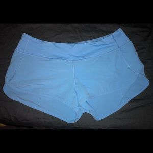 Lululemon Blue Speed Up Short 2.5